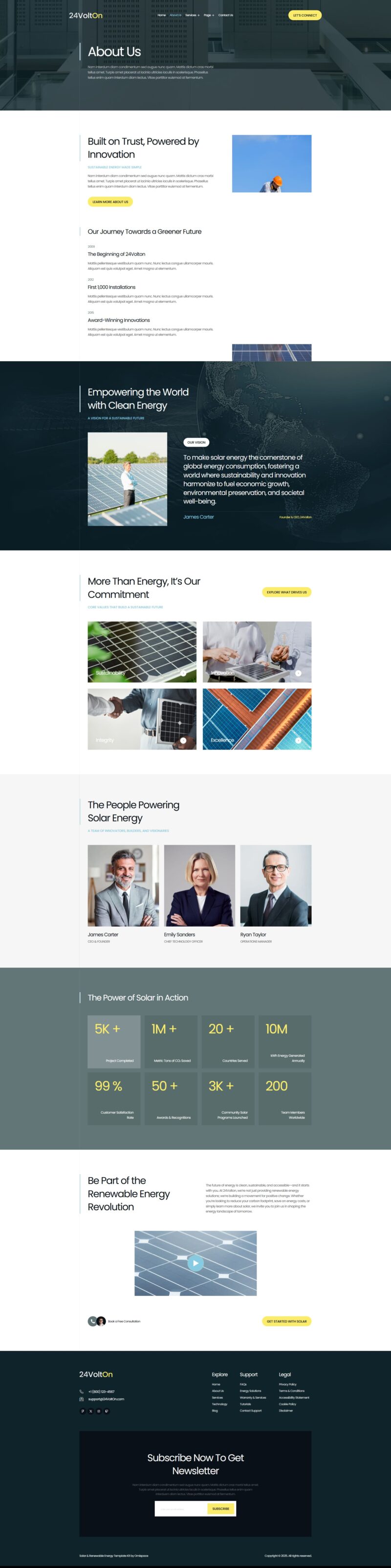 About Us — 24Volton - Solar & Renewable Energy Elementor Template