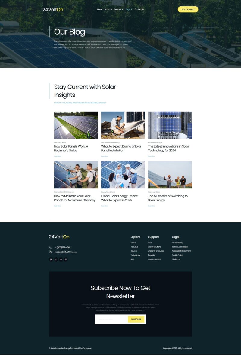 Blog — 24Volton - Solar & Renewable Energy Elementor Template