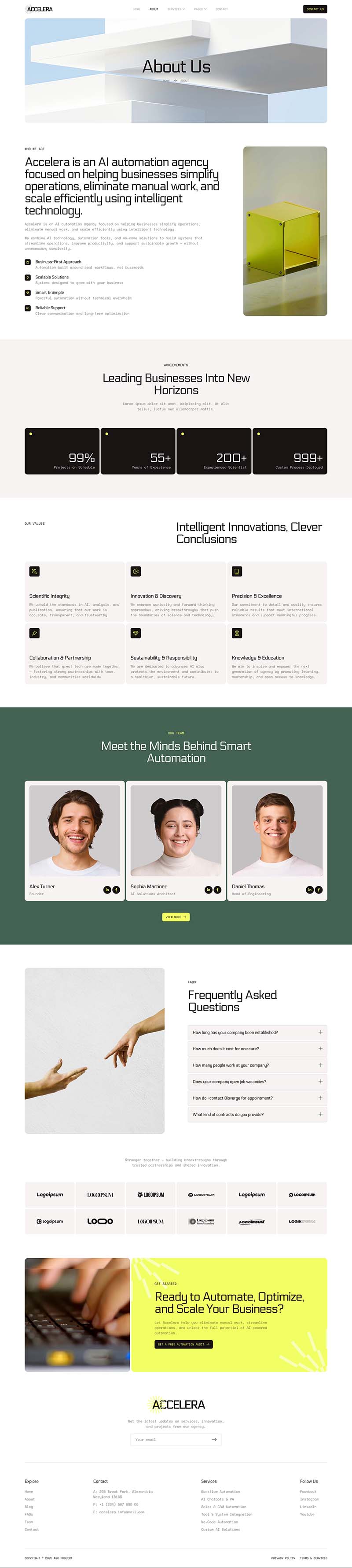 About — Accelera - AI Automation Agency Elementor Template