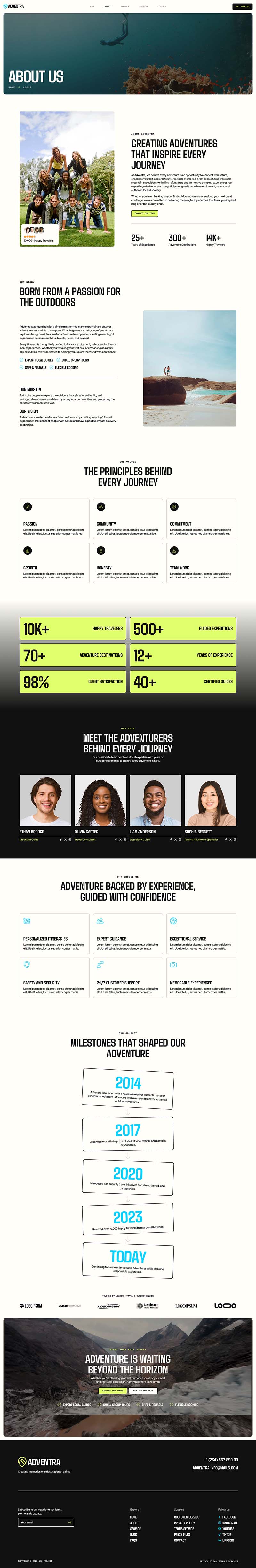 About — Adventra - Adventure Tour Operator Elementor Template