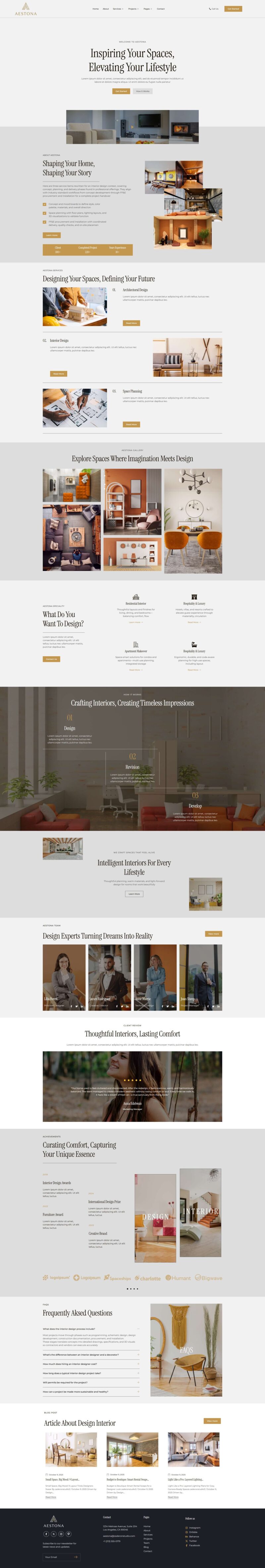 Home — Aestona - Interior Design & Architecture Elementor Template