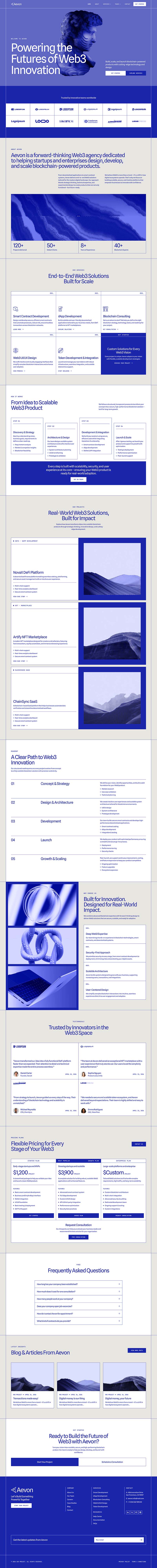 Home — Aevon - Web3 Blockchain & Crypto Startup Elementor Template