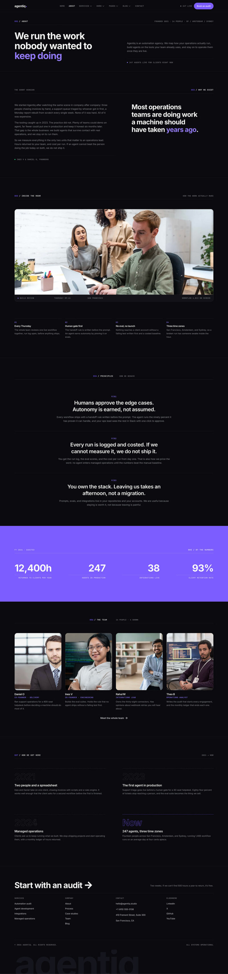 About — Agentiq - Agentic AI & Workflow Automation Agency Elementor Template