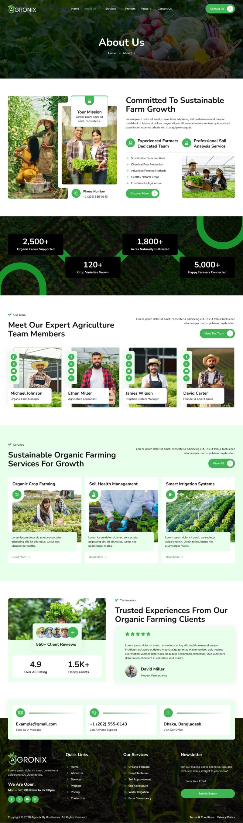 About Us — Agronix - Agriculture & Organic Farming Elementor Template