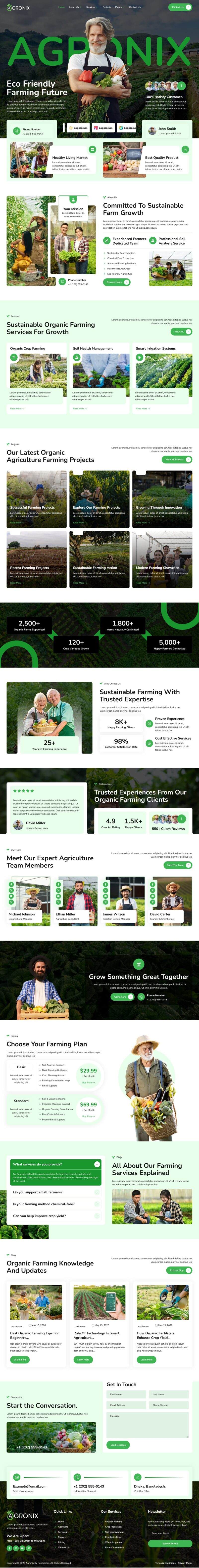 Home — Agronix - Agriculture & Organic Farming Elementor Template
