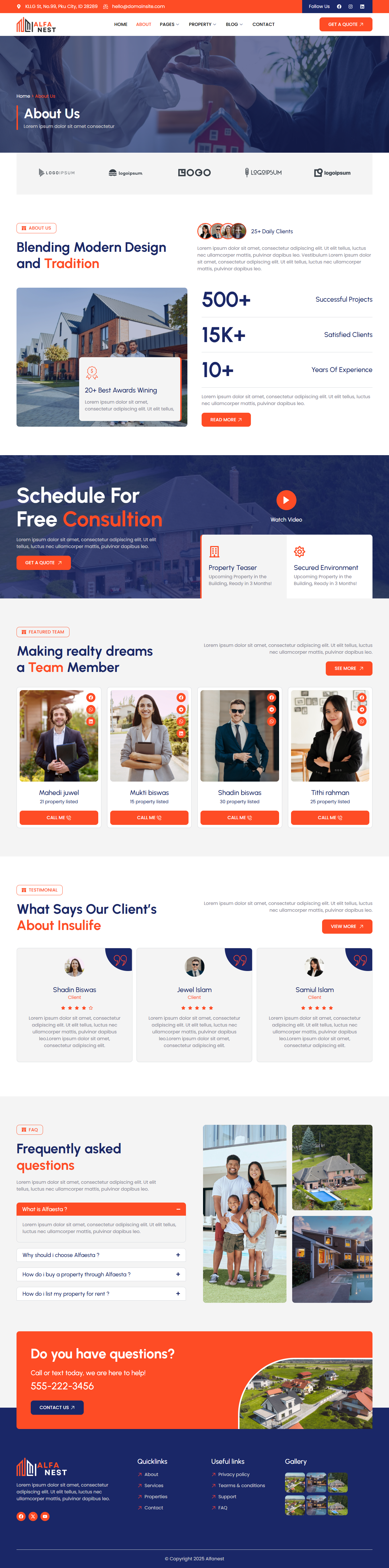 About Us — Alfanest - Real Estate & Property Elementor Template