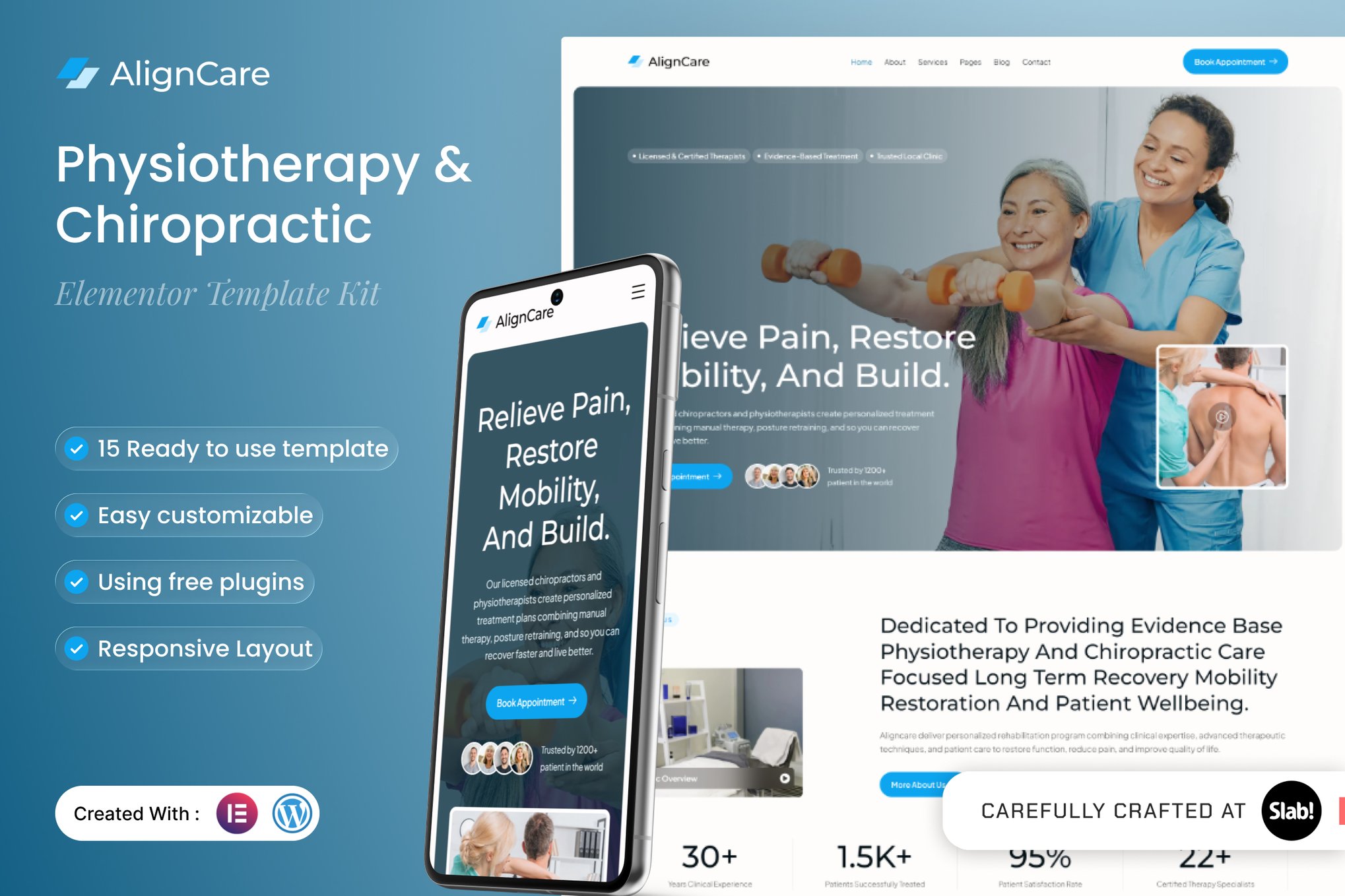 Aligncare - Physiotherapy & Chiropractic Elementor Template Ki Elementor Template — Elementor template kit cover