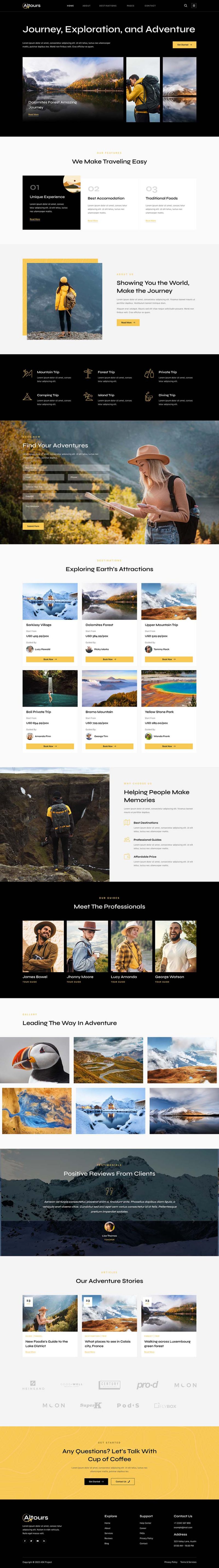 Home — Altours - Travel & Tour Agency Elementor Template