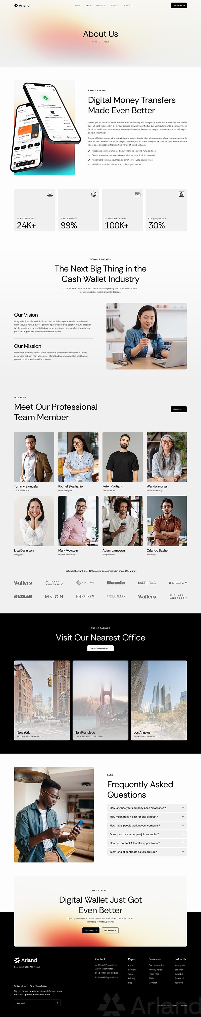 About — Arland - Online Payment Gateway Elementor Template