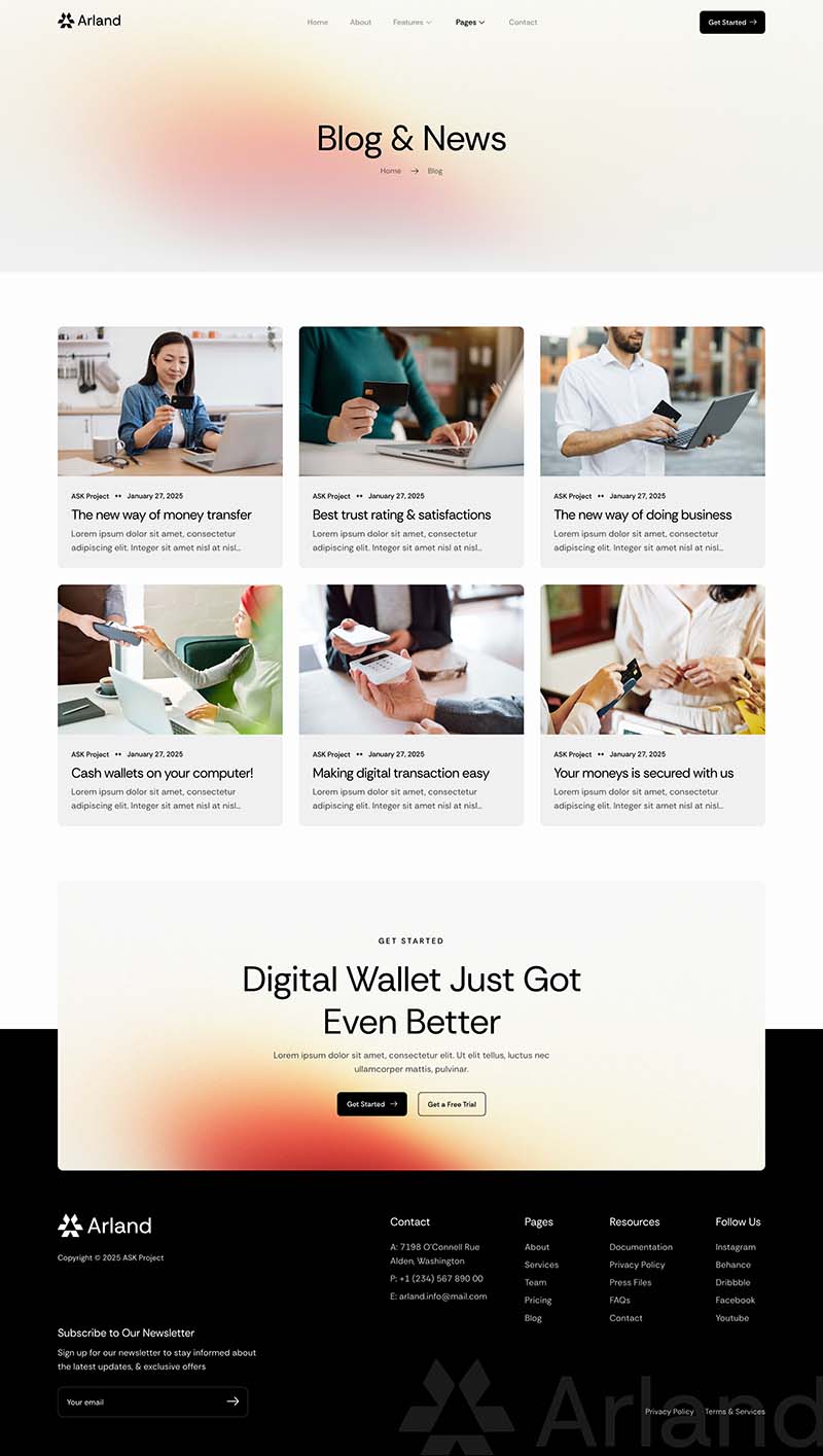 Blog — Arland - Online Payment Gateway Elementor Template