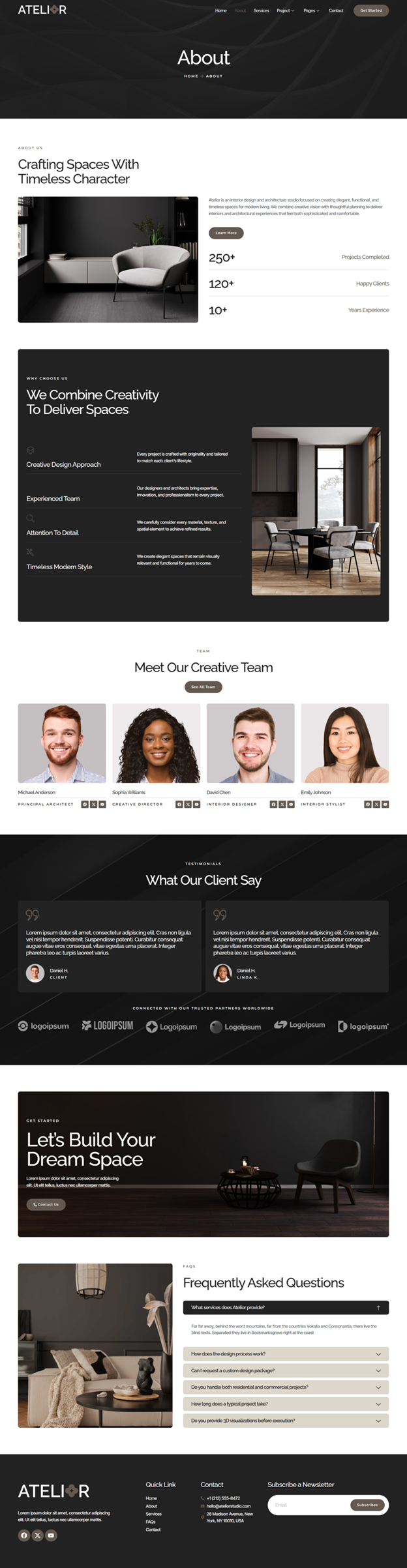 About — Atelior - Interior Design & Architecture Elementor Template