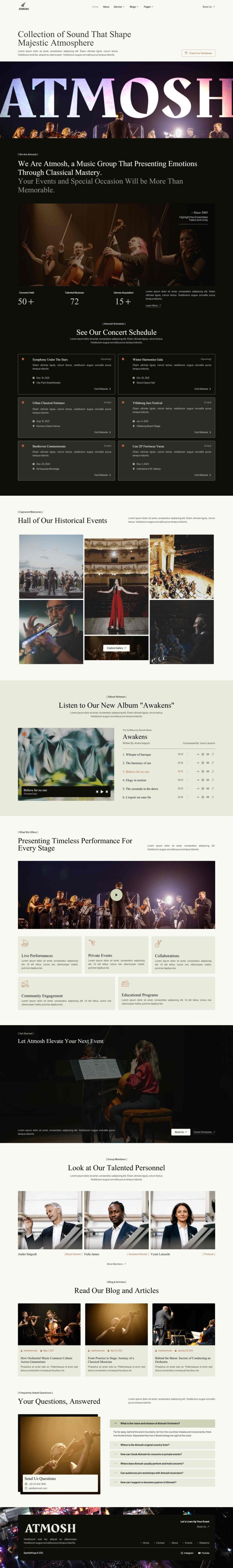 Home — Atmosh - Classical Music & Orchestra Elementor Template