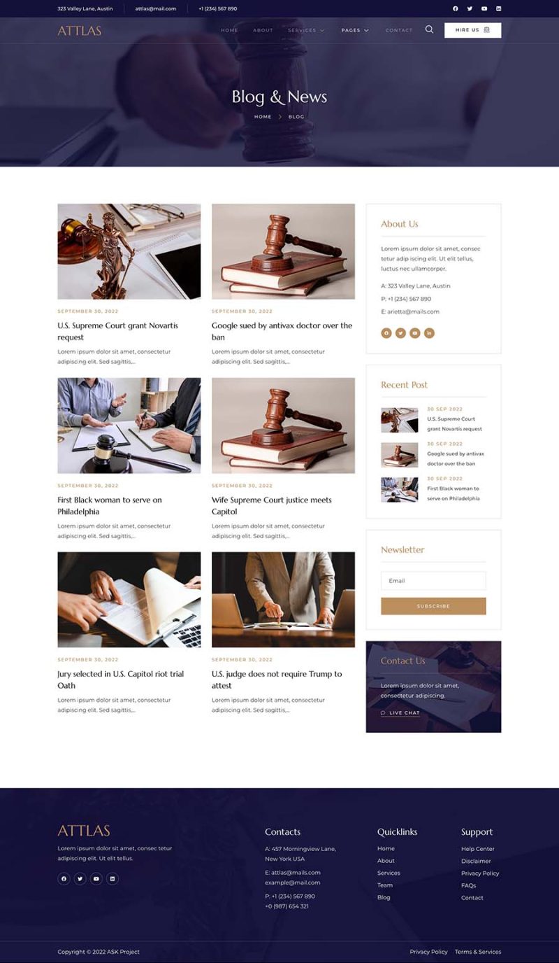Blog — Attlas - Notary Public & Legal Services Elementor Template