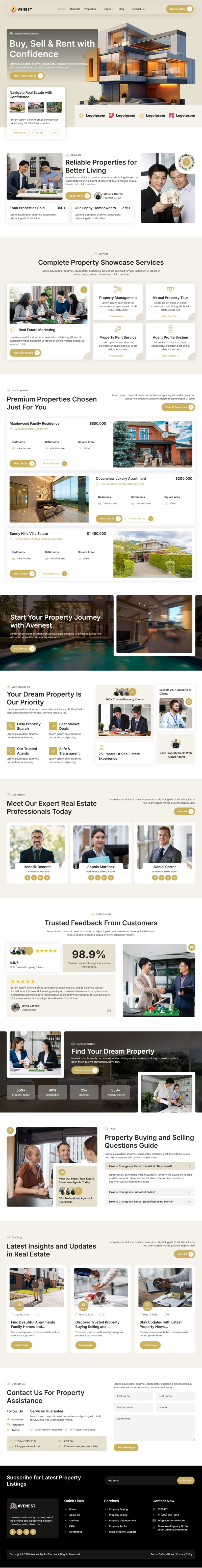 Home — Avenest - Real Estate & Property Showcase Elementor Template