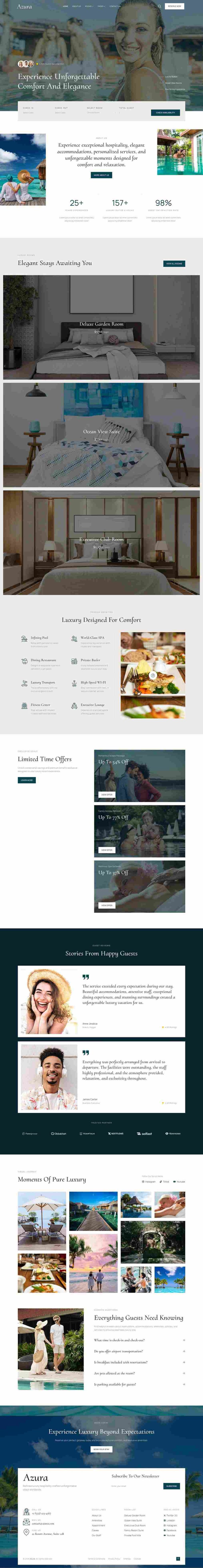 Home — Azura - Luxury Hotel & Resort Elementor Template