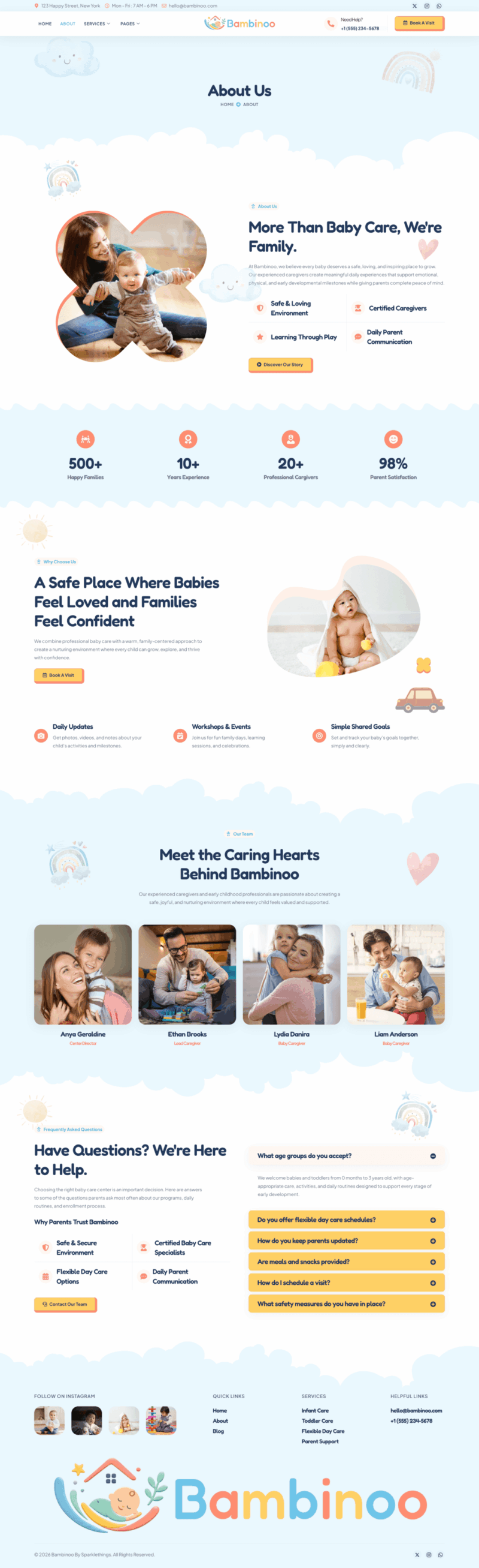 About — Bambinoo - Creative Baby Care Elementor Template