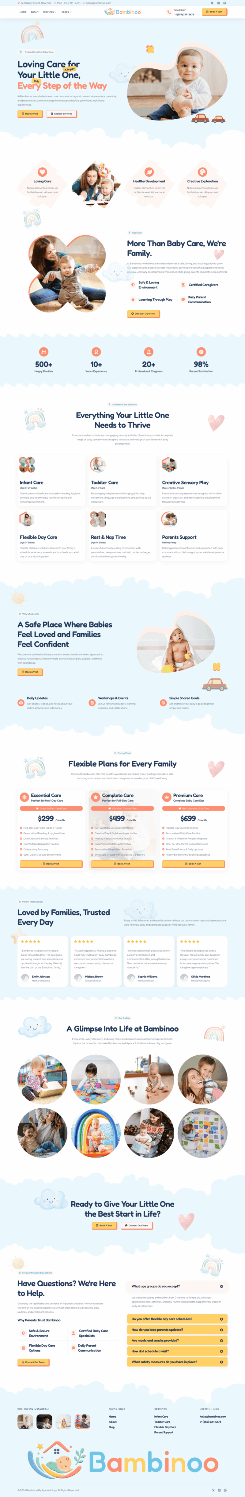Home — Bambinoo - Creative Baby Care Elementor Template