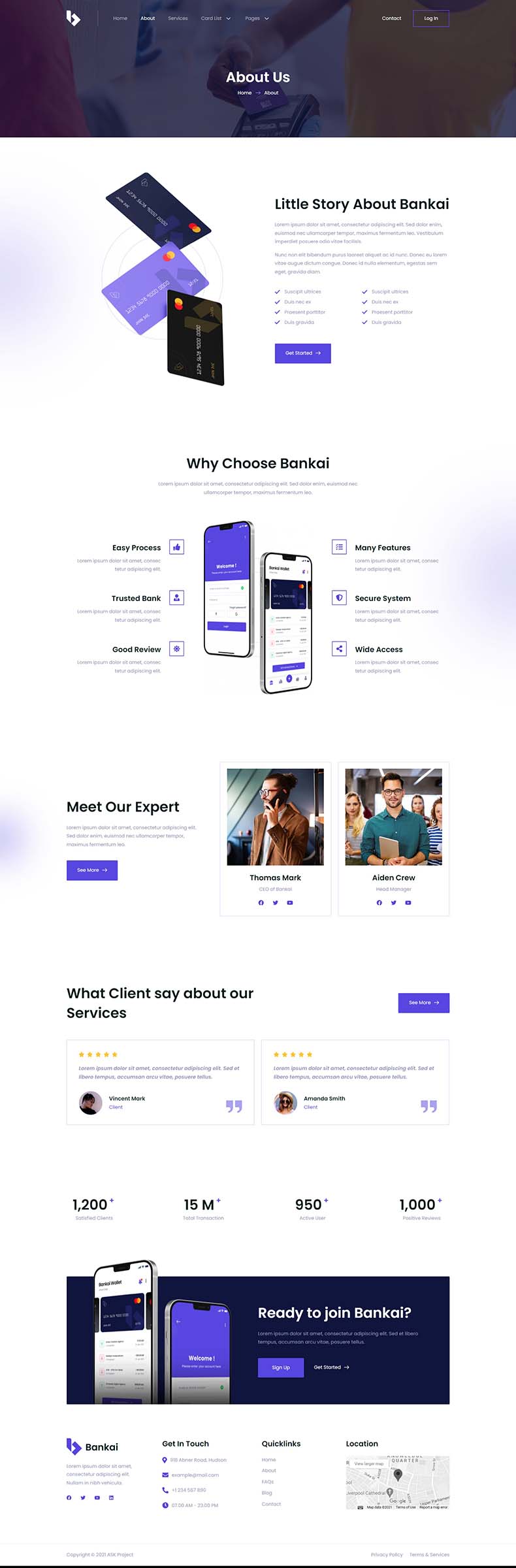 About — Bankai - Card Payment & Online Banking Elementor Template