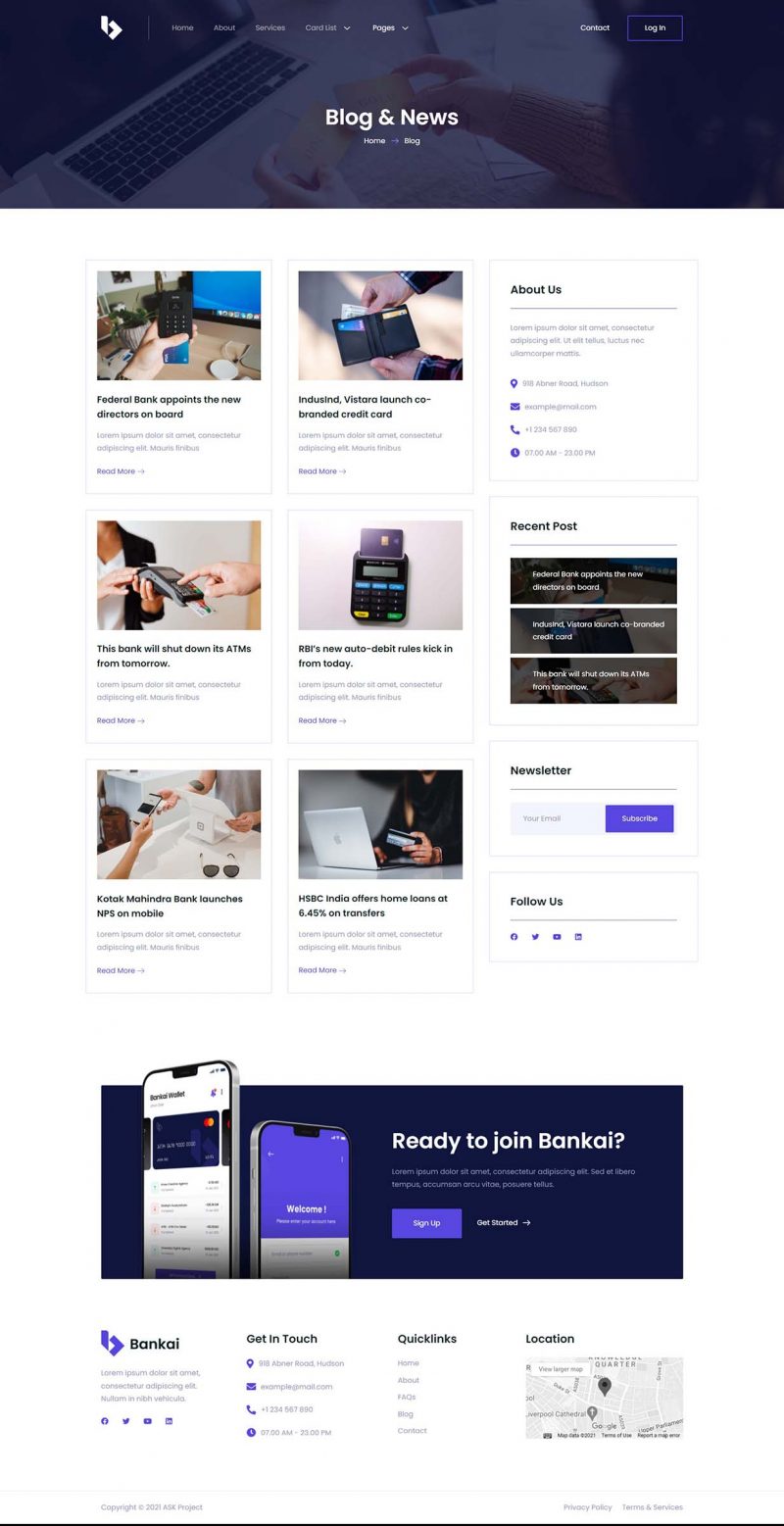 Blog — Bankai - Card Payment & Online Banking Elementor Template