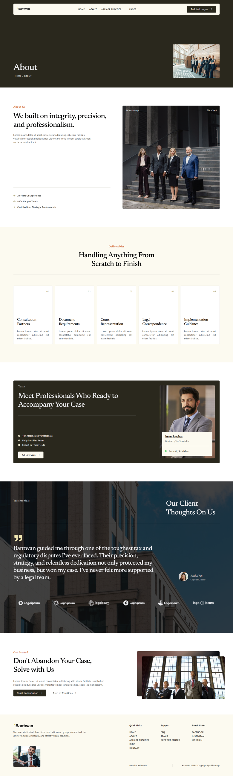 About — Bantwan - Law Firm & Attorney Service Elementor Template