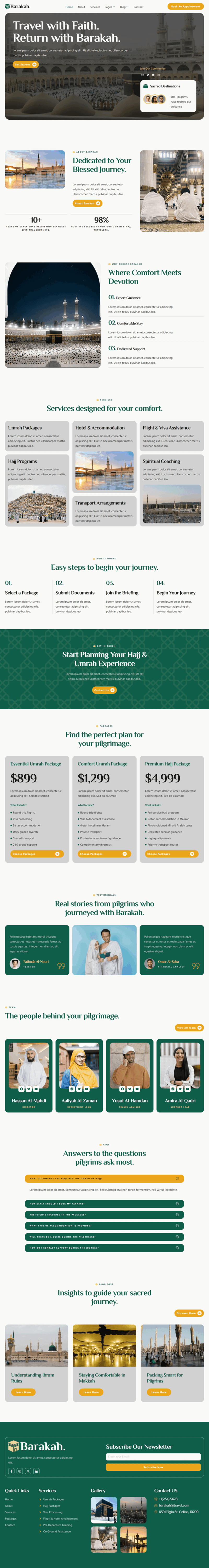 Home — Barakah - Hajj & Umrah Tour Agency Elementor Template