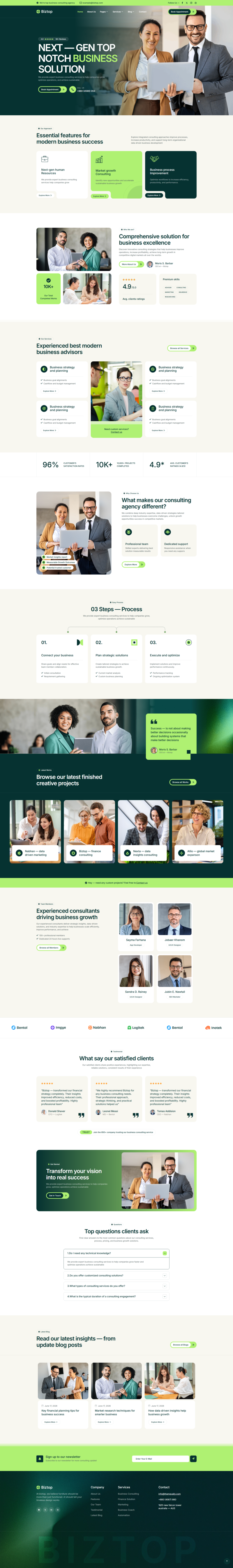 Home — Biztop — Business Consulting Elementor Template