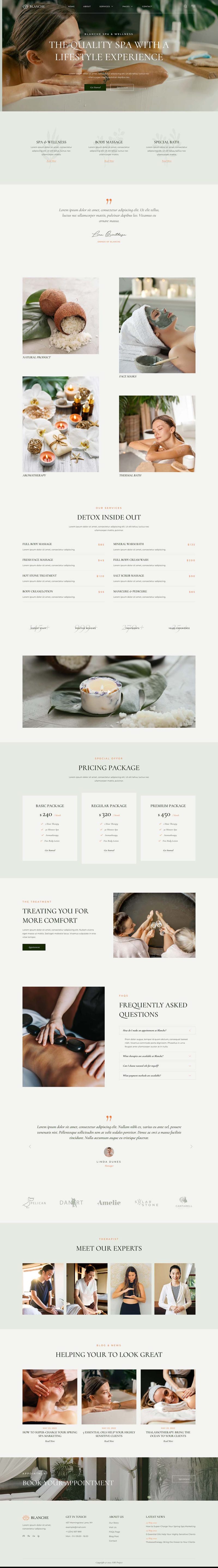 Home — Blanche - Spa & Wellness Elementor Template