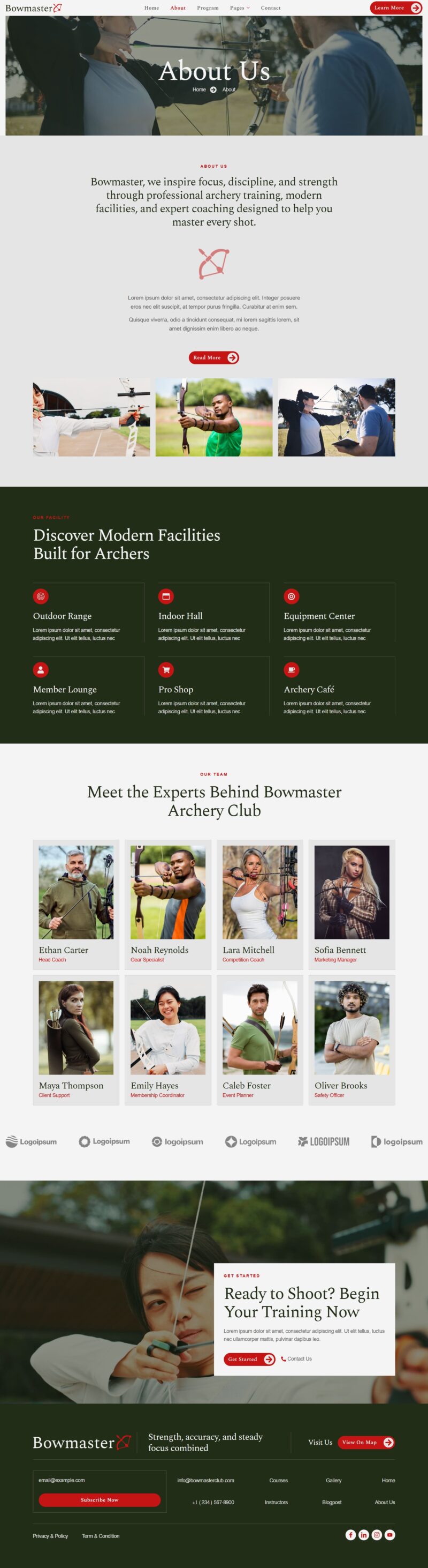 About — Bowmaster - Archery Club & Courses Elementor Template