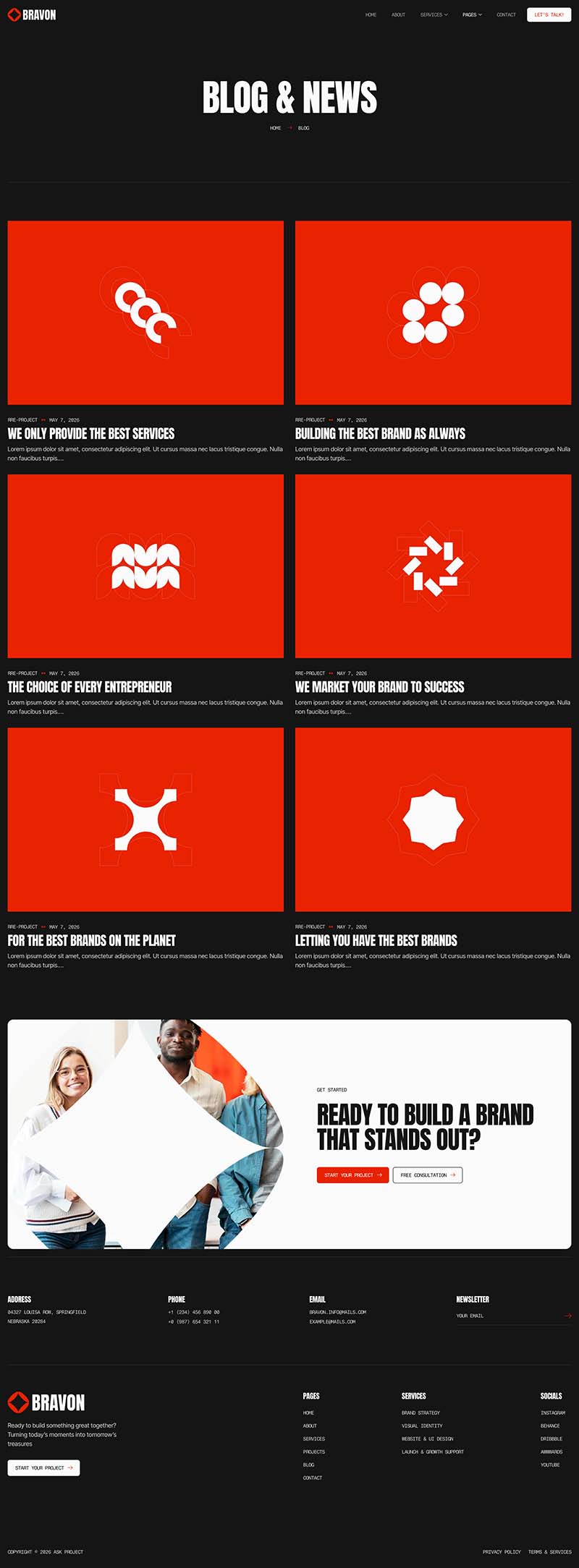Blog — Bravon – Startup Branding Agency Elementor Template