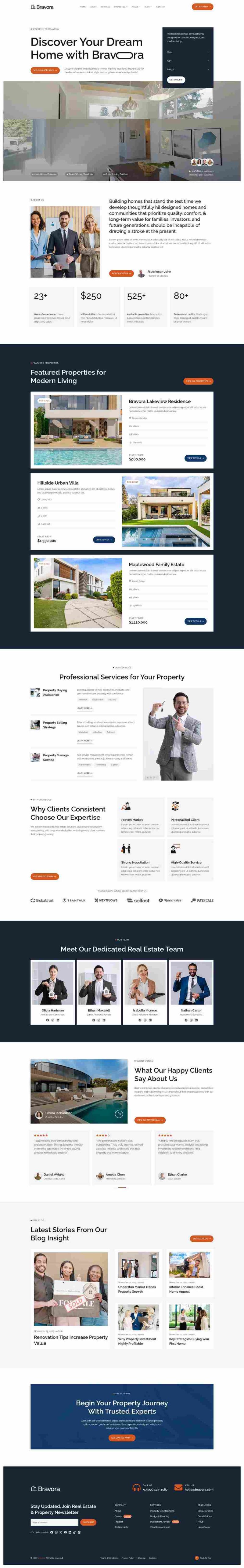 Home — Bravora - Real Estate & Property Elementor Template