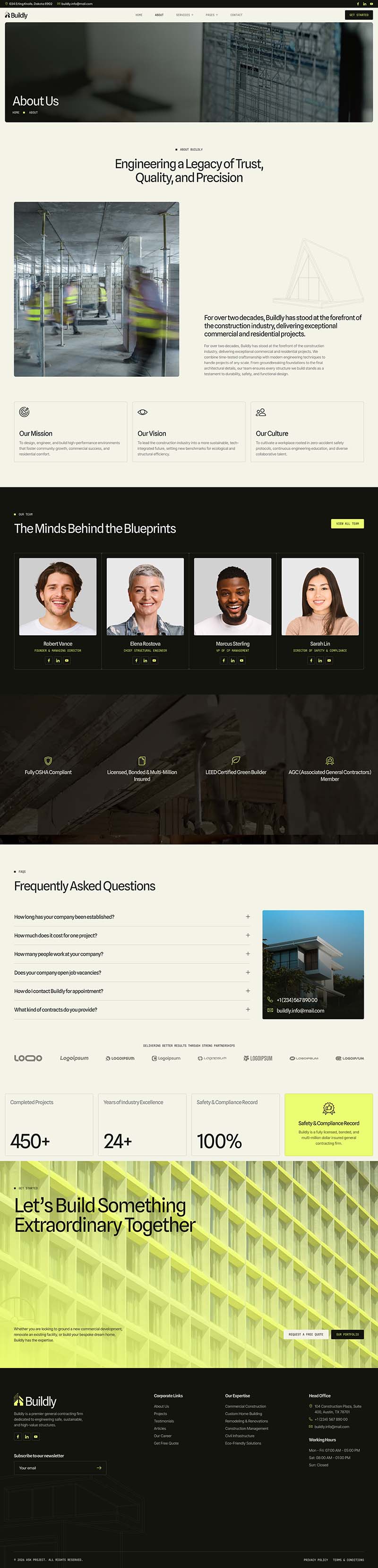 About — Buildly - Contractor & Construction Elementor Template