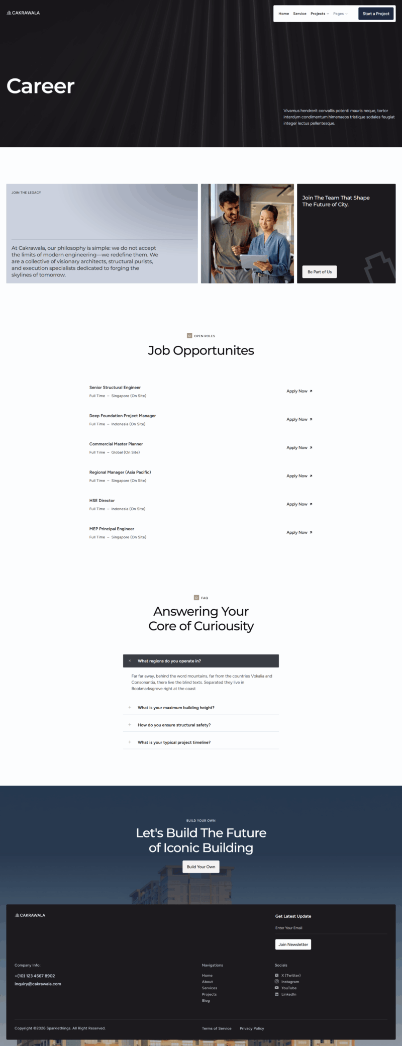 Career — Cakrawala - Skyline & Commercial Construction Elementor Template