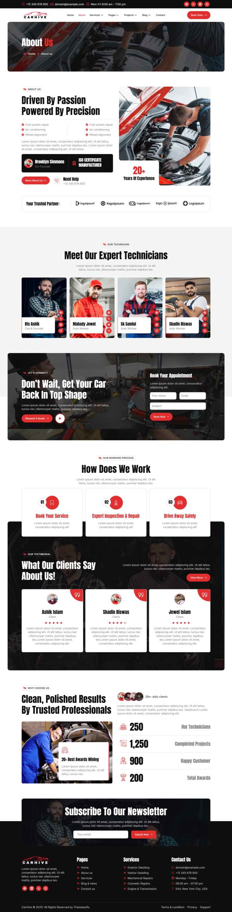 About — CarHive - Car Repair & Auto Service Elementor Template