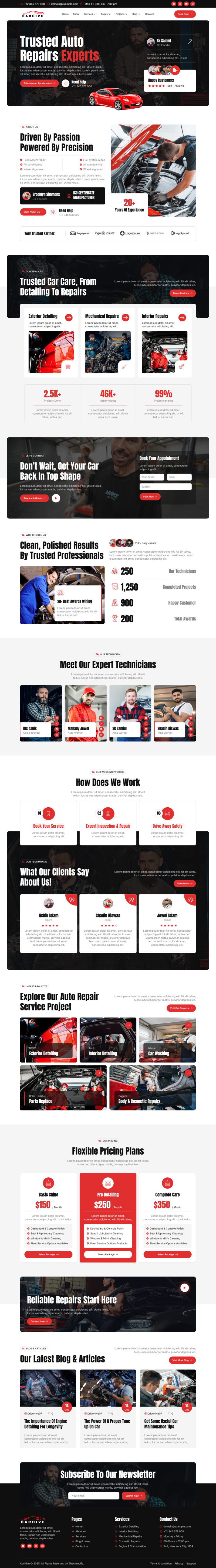 Home — CarHive - Car Repair & Auto Service Elementor Template