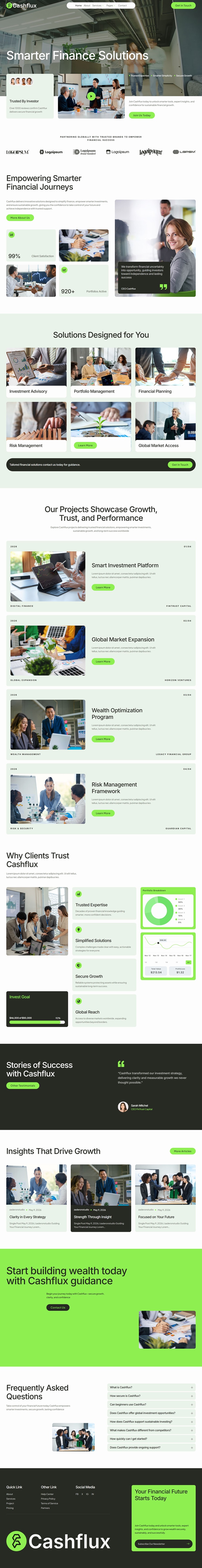Home — Cashflux - Finance & Investment Elementor Template