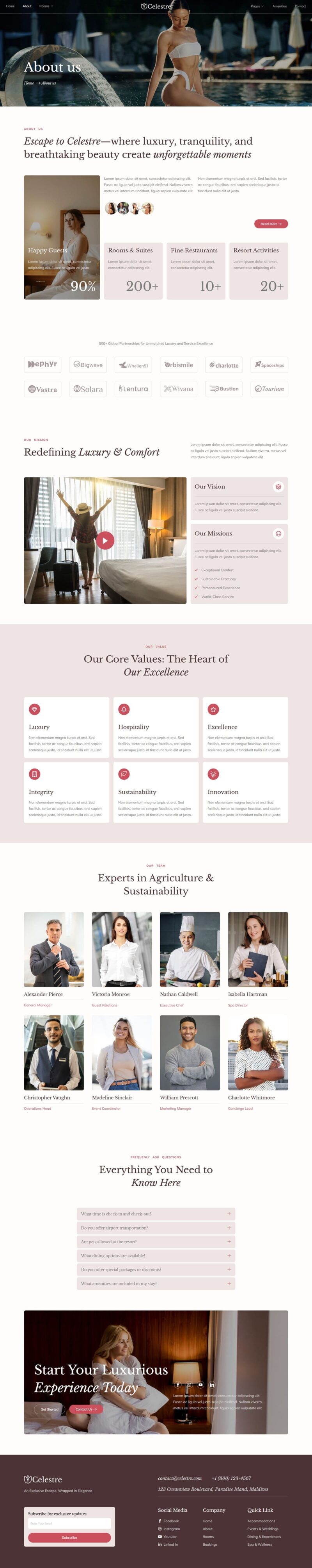 About — Celestre - Hotel & Resort Elementor Template
