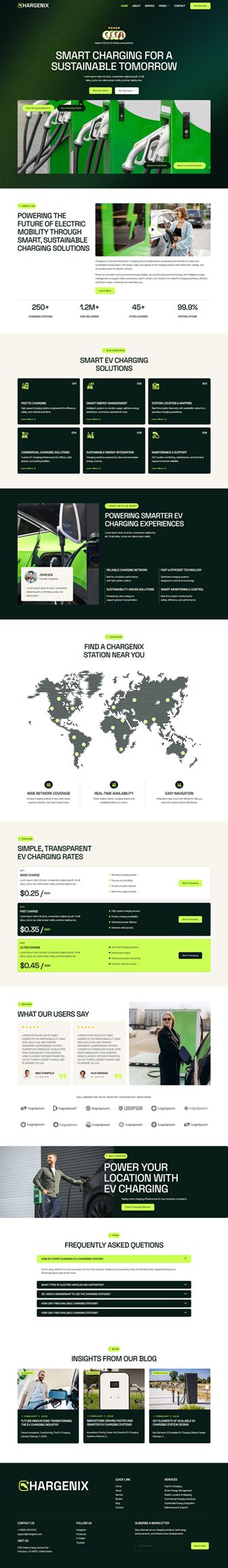 Home — Chargenix - EV Charging Station Elementor Template