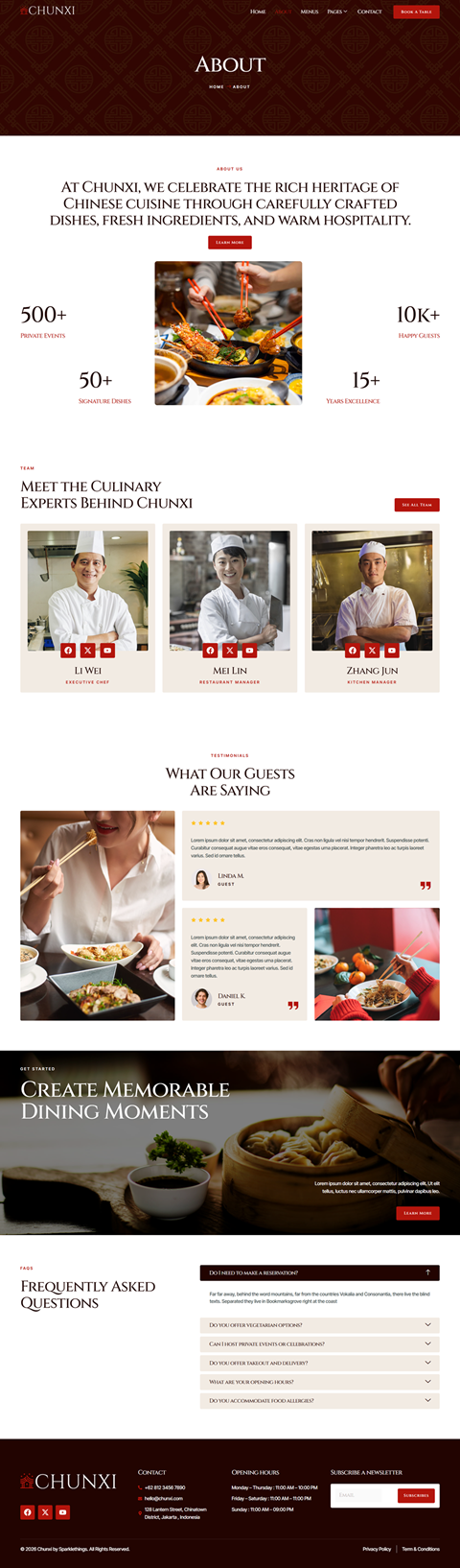 About — Chunxi - Chinese Restaurant Elementor Template
