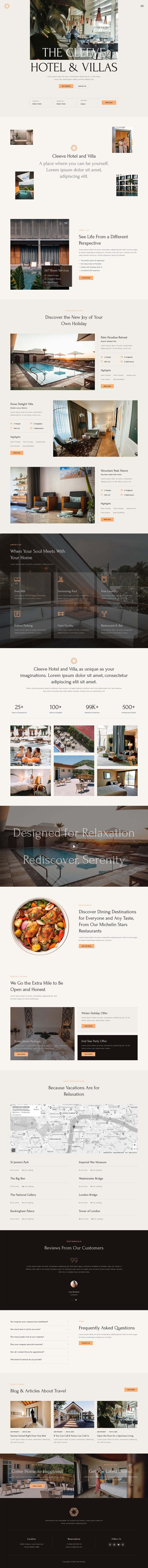 Home — Cleeve - Hotel and Resort Booking Elementor Template