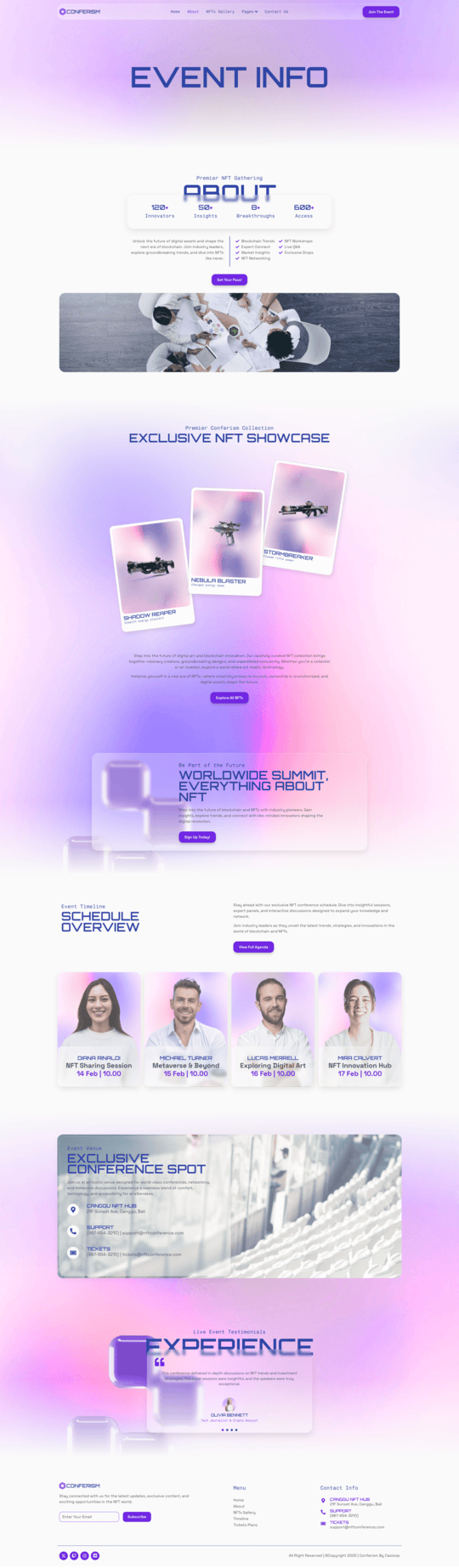 About — Conferism - Events & Entertainment Elementor Template