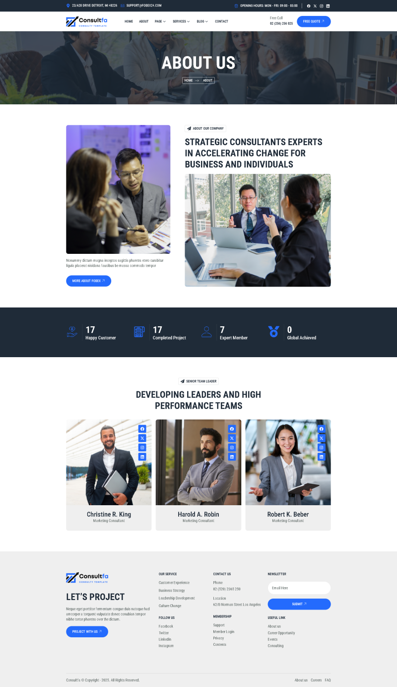 About Us — Consultfa - Business Consulting Elementor Template