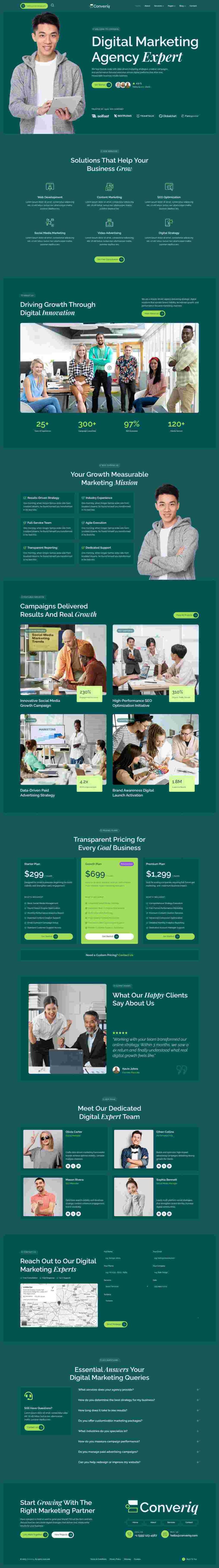 Home — Converiq - Digital Marketing Agency Elementor Template