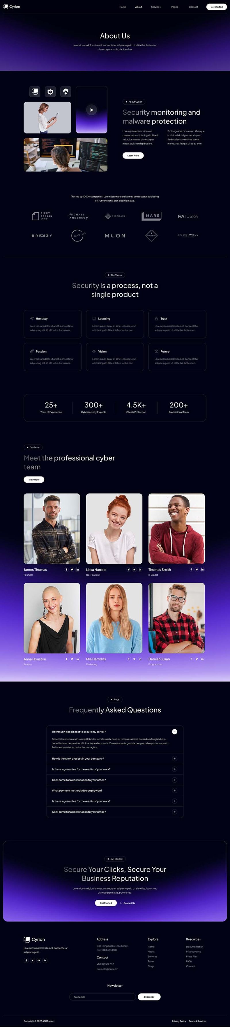 About — Cyrion - Cyber Security Services Elementor Template