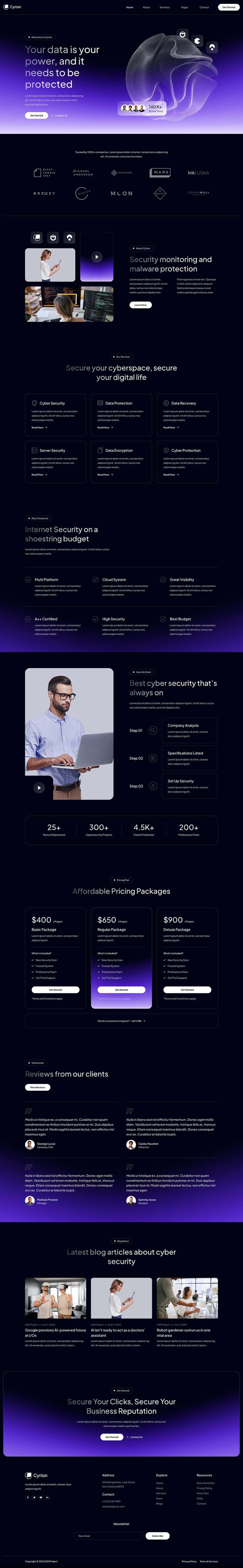Home — Cyrion - Cyber Security Services Elementor Template