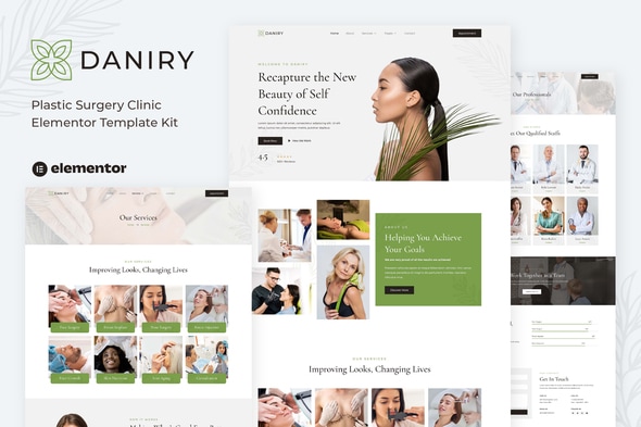 Daniry - Plastic Surgery Clinic Elementor Template — Elementor template kit cover
