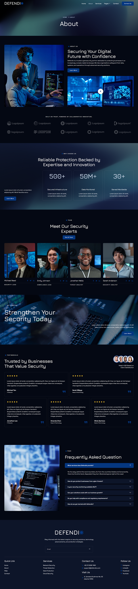 About — Defendio - Cyber Security Services Elementor Template