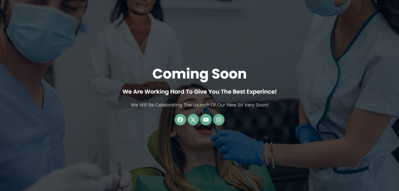 Coming soon — Dentor - Dentist & Dental Care Elementor Template
