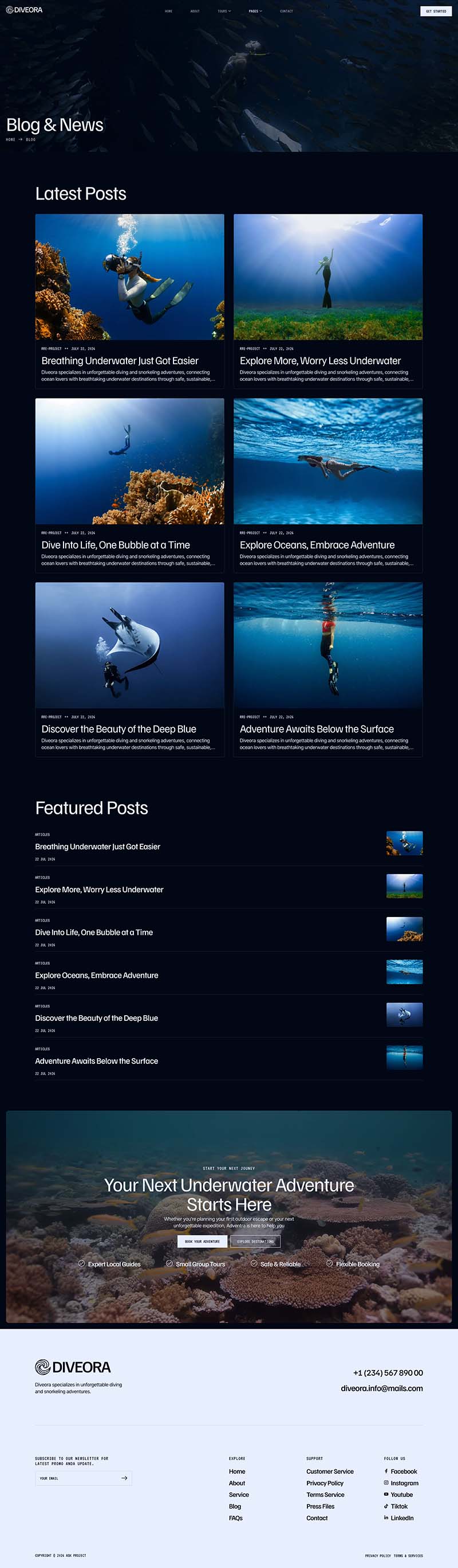 Blog — Diveora – Diving & Snorkeling Tours Elementor Template
