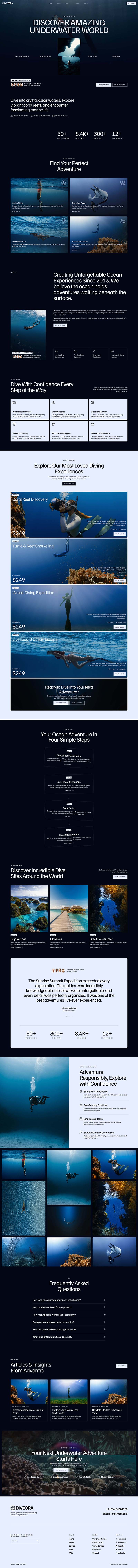 Home — Diveora – Diving & Snorkeling Tours Elementor Template