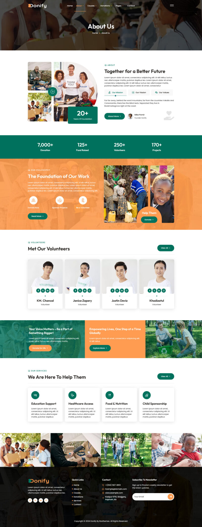 About — Donify - Charity & Donation Elementor Template